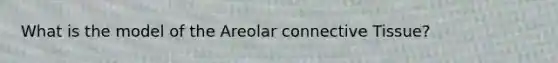 What is the model of the Areolar <a href='https://www.questionai.com/knowledge/kYDr0DHyc8-connective-tissue' class='anchor-knowledge'>connective tissue</a>?