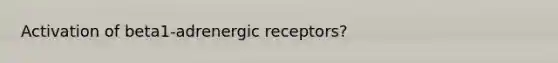 Activation of beta1-adrenergic receptors?