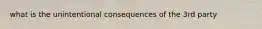 what is the unintentional consequences of the 3rd party