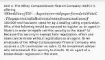 Unit 3. The Affray Compassionate Finance Company (ACFC) is offering 100 million of 150-day commercial paper for sale in State L. The paper is available in minimum denominations of100,000 and has been rated AA by a leading rating organization. Who of the following would be required to register as an agent in State L in order to legally sell this security in the state? A) Because this security is exempt from registration, offers and sales can be made without registration as an agent. B) An employee of the Affray Compassionate Finance Company who receives a 1% commission on sales. C) An investment adviser who recommends this security to clients. D) An agent of a broker-dealer registered in the state.