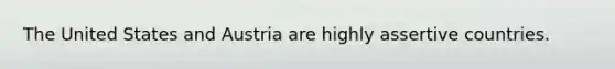 The United States and Austria are highly assertive countries.