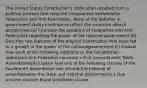 The United States Constitution's ratification resulted from a political process that required compromise betweenthe Federalists and Anti-Federalists. Many of the debates in government today continue to reflect the concerns ofeach perspective.(a) Compare the positions of Federalists and Anti-Federalists regarding the power of the national government.(b) Describe two features of the original Constitution that have led to a growth in the power of the nationalgovernment.(c) Explain how each of the following additions to the Constitution addressed Anti-Federalist concerns.x First Amendmentx Tenth Amendment(d) Explain how one of the following clauses of the Fourteenth Amendment has altered the balance of powerbetween the state and national governments.x Due process clausex Equal protection clause