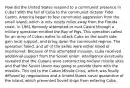 How did the United States respond to a communist presence in Cuba? With the fall of Cuba to the communist dictator Fidel Castro, America began to fear communist aggression from the small island, which is only ninety miles away from the Florida coast. In 1961 Kennedy attempted to oust Castro through a military operation entitled the Bay of Pigs. This operation called for an army of Cuban exiles to attack Cuba on the south side, gain local support, and bring down the communist regime. The operation failed, and all of the exiles were either killed or imprisoned. Because of this attempted invasion, Cuba received additional support from the Soviet Union. Intelligence eventually revealed that the Cubans were constructing nuclear missile sites and that the Soviet Union was going to provide them with the missiles. This led to the Cuban Missile Crisis, which was finally diffused by negotiations and a United States naval quarantine of the island, which prevented Soviet ships from entering Cuba.