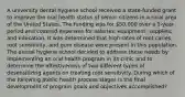 A university dental hygiene school received a state-funded grant to improve the oral health status of senior citizens in a rural area of the United States. The funding was for 50,000 over a 1-year period and covered expenses for salaries, equipment, supplies, and education. It was determined that high rates of root caries, root sensitivity, and gum disease were present in this population. The dental hygiene school decided to address these needs by implementing an oral health program in its clinic and to determine the effectiveness of two different types of desensitizing agents on treating root sensitivity. During which of the following public health process stages is the final development of program goals and objectives accomplished?