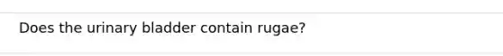 Does the <a href='https://www.questionai.com/knowledge/kb9SdfFdD9-urinary-bladder' class='anchor-knowledge'>urinary bladder</a> contain rugae?