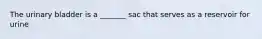 The urinary bladder is a _______ sac that serves as a reservoir for urine