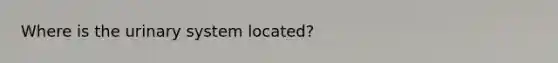 Where is the urinary system located?