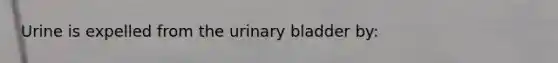 Urine is expelled from the <a href='https://www.questionai.com/knowledge/kb9SdfFdD9-urinary-bladder' class='anchor-knowledge'>urinary bladder</a> by: