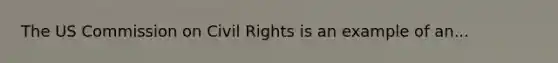 The US Commission on Civil Rights is an example of an...