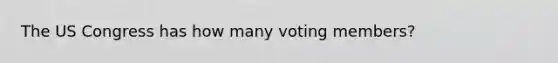 The US Congress has how many voting members?