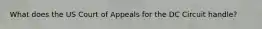 What does the US Court of Appeals for the DC Circuit handle?