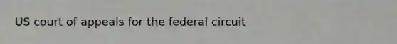 US court of appeals for the federal circuit