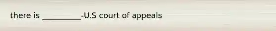 there is __________-U.S court of appeals