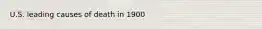 U.S. leading causes of death in 1900