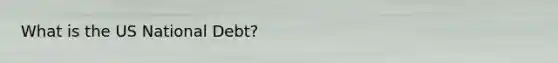 What is the US National Debt?
