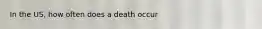 In the US, how often does a death occur