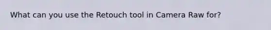 What can you use the Retouch tool in Camera Raw for?