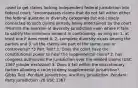 -used to get claims lacking independent federal jurisdiction into federal court; "encompasses claims that do not fall within either the federal question or diversity categories but are closely connected to such claims already being entertained by the court *Permits the exercise of diversity jurisdiction even where P fails to satisfy the minimum amount in controversy, as long as: 1. at least one P does meet it, 2. complete diversity exists among the parties and 3. all the claims are part of the same case or controversy* *3 Part Test* 1. Does the court have the constitutional power to hear the supplemental claim? 2. has congress authorized the jurisdiction over the related claims (USC 1367 joinder exclusion) 3. Does it fall within the discretionary factors allowing a court to deny supplemental jurisdiction? -Gibbs Test -Pendant Jurisdiction, Ancillary Jurisdiction, Pendant Party Jurisdiction -28 USC 1367