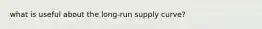 what is useful about the long-run supply curve?