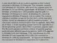 A user would like to do an in-place upgrade on their current computer to Windows 10 Enterprise. The computer currently runs Windows 8.1 Pro 32-bit. Why won't the upgrade work? A) Windows 8.1 is not directly upgradeable. B) Windows 8.1 Pro to Windows 10 Enterprise is not a possible upgrade path. C) Windows 10 Enterprise is 64-bit. D) Windows Pro cannot be upgraded to Windows Enterprise. CA) As stated, The in-place upgrade is possible except for the fact that a 32-bit operating system cannot be upgraded to a 64-bit operating system. - A new install would be required rather than an upgrade. WAs) With all of these, a 32-bit operating system cannot be upgraded to a 64-bit operating system. WA1) THIS is a possible upgrade path. - The Microsoft website maintains a matrix of possible upgrade paths between different operating systems. WA2) THIS upgrade is POSSIBLE with both Windows 7 Pro, and Windows 8.1 Pro. - Windows 8 is not supported. WA3) ONLY the successor to Windows 8 is directly upgradeable. - To upgrade to Windows 10, the successor to Windows 8 is required to be in place first.