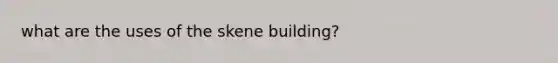 what are the uses of the skene building?