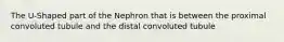 The U-Shaped part of the Nephron that is between the proximal convoluted tubule and the distal convoluted tubule