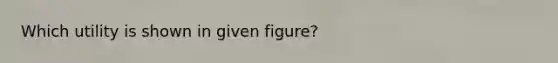 Which utility is shown in given figure?