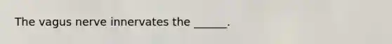 The vagus nerve innervates the ______.