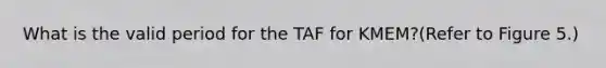 What is the valid period for the TAF for KMEM?(Refer to Figure 5.)