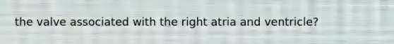 the valve associated with the right atria and ventricle?