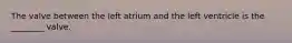 The valve between the left atrium and the left ventricle is the ________ valve.