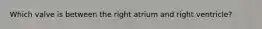 Which valve is between the right atrium and right ventricle?