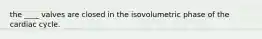 the ____ valves are closed in the isovolumetric phase of the cardiac cycle.