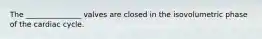 The _______________ valves are closed in the isovolumetric phase of the cardiac cycle.