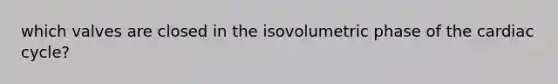 which valves are closed in the isovolumetric phase of the cardiac cycle?