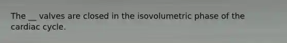 The __ valves are closed in the isovolumetric phase of the cardiac cycle.