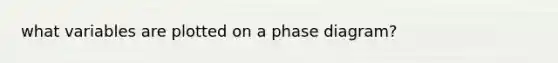 what variables are plotted on a phase diagram?