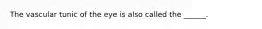 The vascular tunic of the eye is also called the ______.