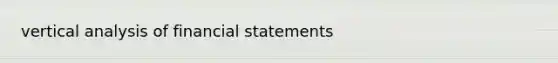 vertical analysis of financial statements