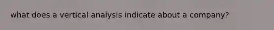 what does a vertical analysis indicate about a company?