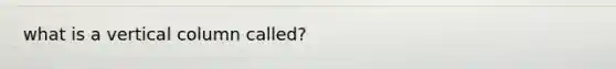 what is a vertical column called?
