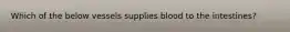 Which of the below vessels supplies blood to the intestines?