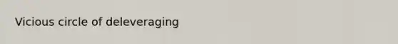 Vicious circle of deleveraging