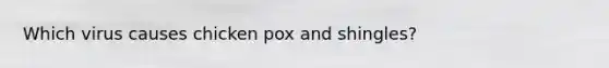 Which virus causes chicken pox and shingles?