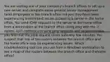 You are visiting one of your company's branch offices to set up a new server and complete some general server management tasks.Employees in the branch office tell you they have been experiencing intermittent issues accessing a server in the home office. You send ICMP requests to the server at the home office from a workstation at the branch office using ping with the -t option. As it continues to send ping requests and receive replies, you find that the ping request times outevery few minutes. You suspect that one of the routers between the branch office and the home office may be experiencing issues. Which troubleshooting tool can you use from a Windows workstation to see a map of the routers between the branch office and thehome office?