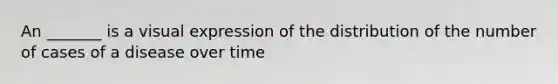 An _______ is a visual expression of the distribution of the number of cases of a disease over time