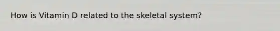 How is Vitamin D related to the skeletal system?
