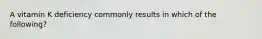 A vitamin K deficiency commonly results in which of the following?