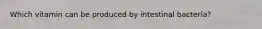 Which vitamin can be produced by intestinal bacteria?