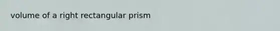 volume of a right rectangular prism